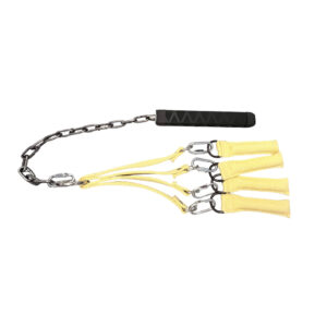 Pyro Flogger made of metal, rubber, chain and kevlar